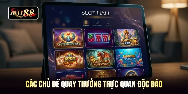 Các chủ đề quay thưởng trực quan độc đáo
